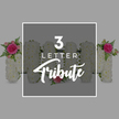 On a soft grey background that allows every petal to stand out, a three-letter floral arrangement spells the word MOM, serving as a graceful funeral tribute with a personal touch. The letters are bold yet gentle, each one completely filled with small white chrysanthemum blooms placed so closely together that they form a thick, velvety surface, giving the impression of softness and purity. The first M, positioned on the left, carries a decorative flourish at its upper left corner: a richly coloured fuchsia rose surrounded by lighter pink rosebuds and finely textured fern leaves that fan outward in a loose, organic shape, bringing in a sense of natural movement and echoing the leafy calm of Grove Park's residential streets. The central O is more understated, its circular shape kept mostly white, with just one pale pink rose tucked at the base as a subtle reminder of the unique bond shared with a mother. To the right, the second M mirrors the first, its upper right side adorned with a matching spray of bright pink roses and wisps of fern, creating a visual rhythm across the tribute. Over the centre of these letters lies a slim white rectangular frame containing the words 3 LETTER in a clear, modern uppercase font and Tribute in an elegant, script-style word beneath, identifying the style of memorial arrangement without distracting from its beauty. The partial outlines of additional white chrysanthemum letters can be seen at the edges of the image, suggesting that similar tributes can be crafted to spell names or tender nicknames for services held in churches, crematoria, or family gatherings around Grove Park. Overall, the design conveys quiet love, respect, and the gentle craftsmanship of a local florist creating a final farewell centred around the word MOM.